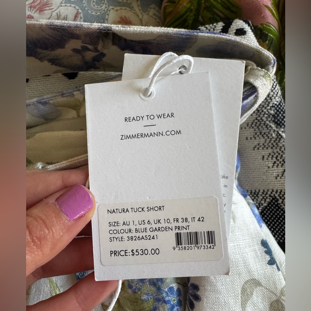 ZIMMERMANN Natura Tuck Short size 1 - Picture 12 of 12